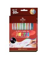 Długopisy żelowe pastel 10 kolorów
