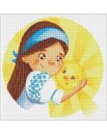 Diamentowa mozaika - Słoneczko 30x30cm