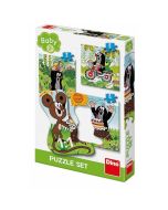 Puzzle Baby 3w1 Krecik i Przyjaciele na łące