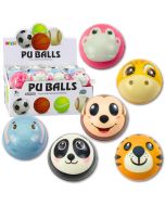 Piłka do odbijania Zwierzęta 7cm MIX