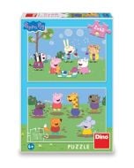 Puzzle 2w1 Świnka Peppa i przyjaciele