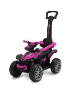 Jeździk z rączką Mega Prime EVA różowy