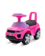 Jeździk SUV ekoskóra Prime różowy