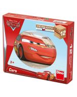 Klocki drewniane obrazkowe Auta Cars 12el