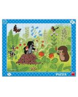 Puzzle ramkowe Krecik i poziomki 40el