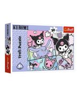 Puzzle 30 Zabawy z Kuromi Hello Kitty TREFL