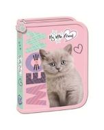 Piórnik dwuklapkowy bez wyposażenia Fluffy Kitty