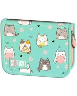 Piórnik dwuklapkowy bez wyposażenia Charming Cats