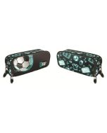 Piórnik saszetka trzykomorowa Neon Football