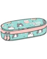 Piórnik saszetka z wewnętrzną klapką Charming Cats