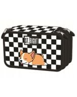 Piórnik potrójny z wyposażeniem PC5 Sleepy Corgi