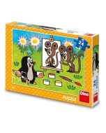 Puzzle Krecik maluje portret 24el