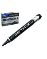 Marker permanentny okrągły 1,5mm czarny (12szt)