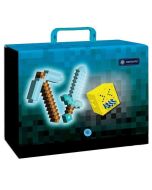 Teczka z rączką XL Blue Pixel 9cm Astrapap