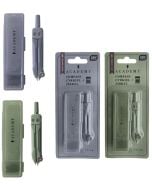 Cyrkiel mini z rysikiem w etui Academy mix