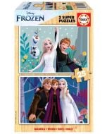 Puzzle drewniane 2x25 Kraina Lodu