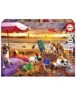 Puzzle 1000 Psy na plaży