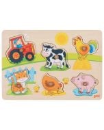 Puzzle z uchwytami Na farmie