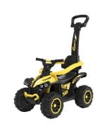 Jeździk z rączką Mega żółte