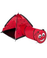 Namiot z tunelem czerwony