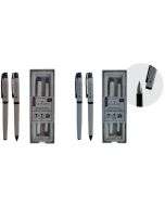 Zestaw pióro wieczne + długopis w etui Academy mix