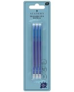 Wkłady do długopisów ścieralnych niebieski 3szt