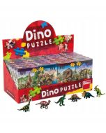 Puzzle 60 Dinozaury i figurka mix
