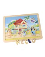 Tablica dwustronna literki i obrazki Bluey