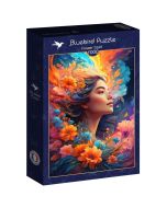 Puzzle 1000 Piękność z kwiatami we włosach