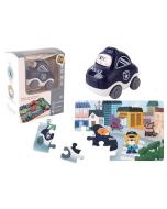 Auto puzzle Przygoda drogowa policja