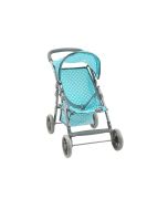 Wózek spacerówka dla lalek z koszem i daszkiem