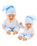 Lalka bobas w niebieskiej pożamce