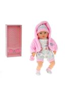 Lalka bobas ze smoczkiem mówi po polsku 45cm