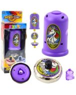 Wyrzutnia z bączkiem latający dysk fioletowy