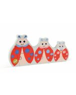 Puzzle dwustronne drewniane Biedronka