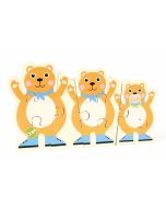 Puzzle dwustronne drewniane Miś