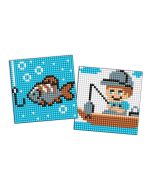 Diamentowa mozaika naklejka Kids - Zawód Rybak