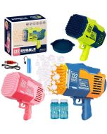 Pistolet na bańki na baterie 132 otwory MIX