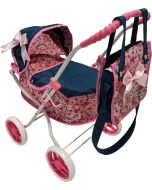 Wózek dla lalek głęboki z torbą