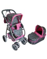 Wózek dla lalek z gondolą głęboką i spacerową