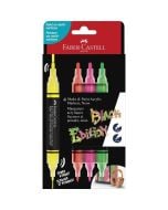 Marker akrylowy Black Edition 4kol FABER-CASTELL