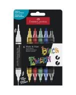 Marker akrylowy Black Edition 6kol FABER-CASTELL