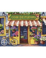 Diamentowa mozaika - Kwiatowy zakątek 30x40cm