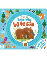 Zwierzątka w lesie. Labirynty z ruchomymi elemen.