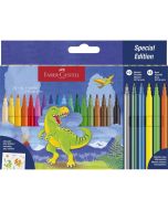 Flamastry Dinozaur 18kol+3kol metal+3kol neon+nakl