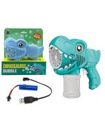 Pistolet do baniek na baterie Dinozaur