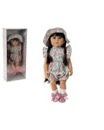 Lalka winylowa mówi i śpiewa po polsku 55cm