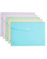 Teczka kopertowa A4 PP Urban pastel mix (5szt)