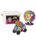 Klocki magnetyczne w kuferku 118el