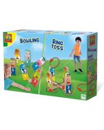 Kręgle drewniane +rzucanie pierścieniem